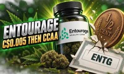 Entourage Health going private LiUNA C$0.005 CCAA