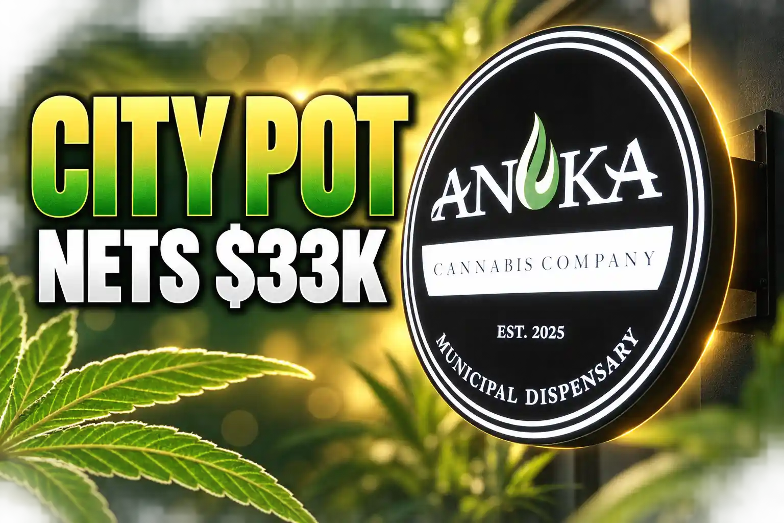 Anoka city pot shop nets $33k monthly profits