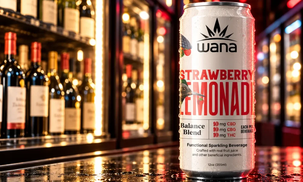 Wana Total Wine THC drinks face 0.4 mg cap
